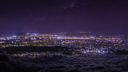 Fototapeta premium night city skyline