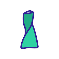 unusual flower vase icon vector. unusual flower vase sign. color symbol illustration