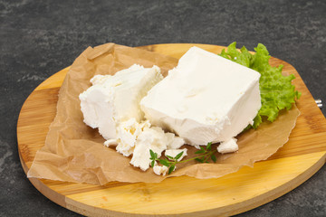 Greek traditional Feta soft cheese