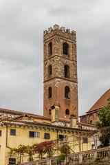 Fototapeta na wymiar View of the city of Lucca, Tuscany, Italy