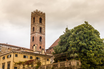 Fototapeta premium View of the city of Lucca, Tuscany, Italy