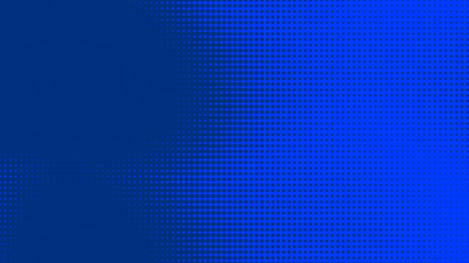 Dots halftone blue color pattern gradient texture with technology digital background. Dots pop art comics style with summer concept design.