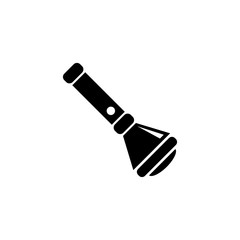 Hunter Flashlight Flat Vector Icon