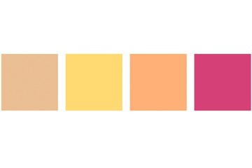 Four colored squares. Good for print or as a pattern for the design of posters, cards, invitations or websites