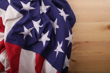 United States of America flag banner.