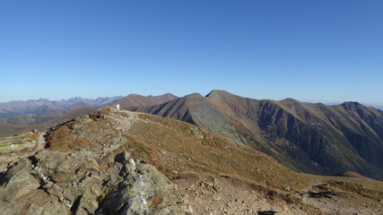 hiking in the mountains of the Western Tatras