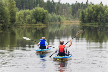 kayak on the river