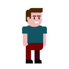 Man icon,flat design illustration