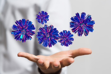 virus digital infection illustration 3d disease