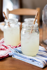 Homemade Lemonade in a jar