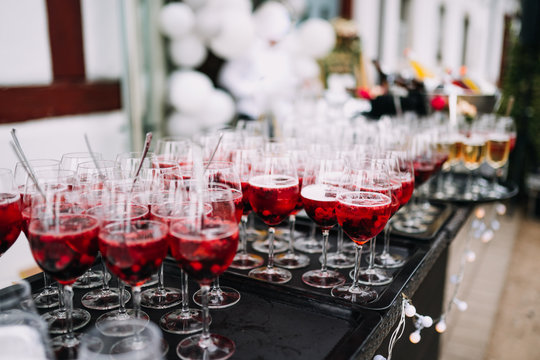 photo of wine glasses on a table