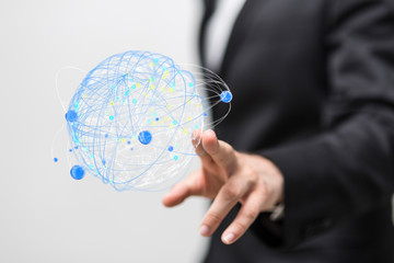  Digital Network and data concept.