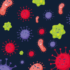 covid19 particles pandemic pattern background