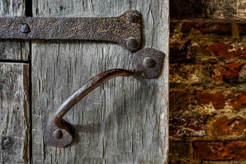 Kalmar, Sweden  The grounds of the Kalmar Castle and wooden door. © Alexander