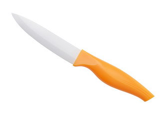 White blade ceramic kitchen knife