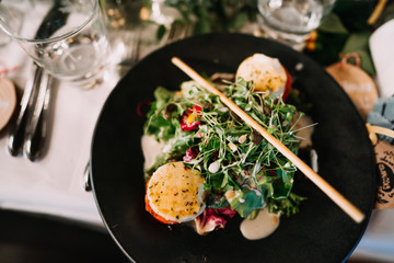 photo of an asian dish with tofu