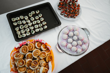 photo of food on a party table