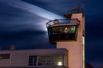 Kalmar, Sweden The control tower of the port of Kalmar at night. © Alexander