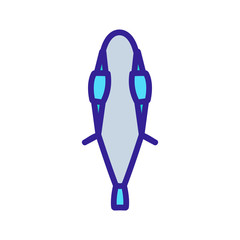 candid one piece swimsuit icon vector. candid one piece swimsuit sign. color symbol illustration