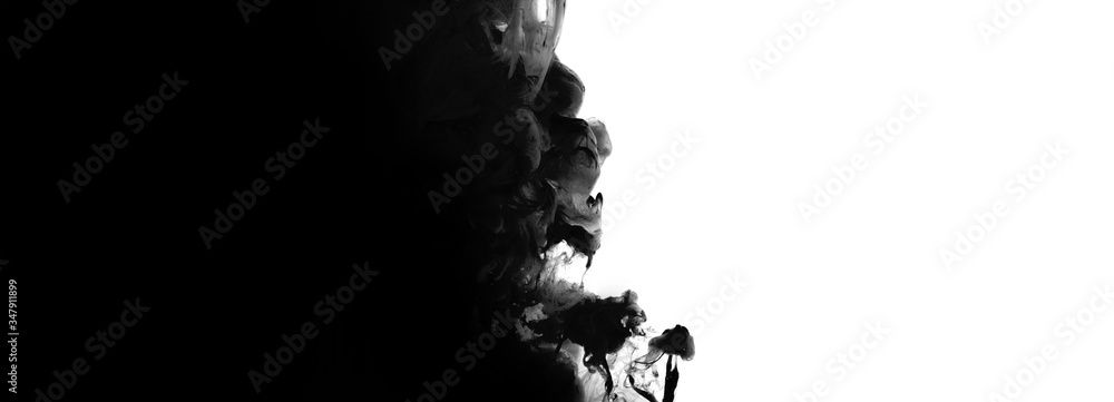 Wall mural acrylic colors in water. abstract background.