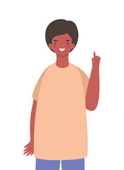 Isolated happy man cartoon vector design