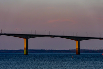 Kalmar, Sweden  The Oland bridge at sunset © Alexander