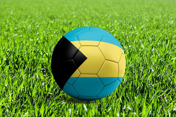Bahamas Flag on Soccer Ball
