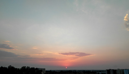 Fototapeta premium sunset in the sky