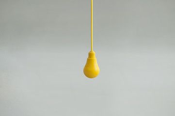Hanging yellow bulb