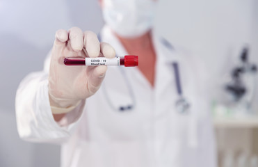 Female doctor in research laboratory. Vaccine research concept