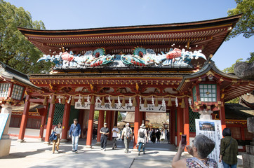 Fukuoka-Japan-0006Oct092019 Entrance to Dazaifu Temple