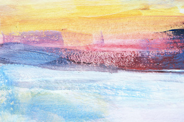 Brushstrokes of paint. Modern art. Abstract art background. - Image