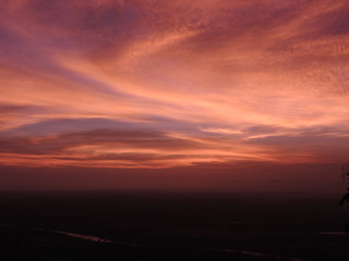 Fototapeta premium Sunset over the village Gunung Kidul, Yogyakarta, Indonesia.
