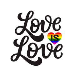 Fototapeta premium Love is love lettering