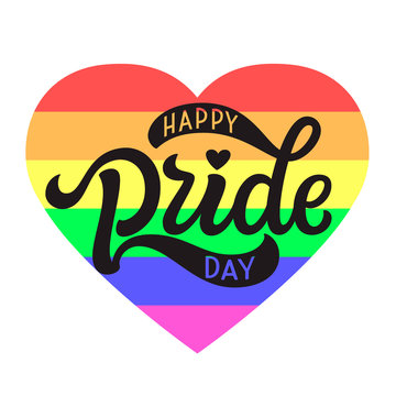 Happy Pride day lettering