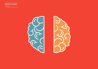 Infographic Hands exchange  with the image of ideas and ideas each other Vector illustration