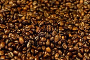 ロースト（焙煎）された珈琲豆のイメージ