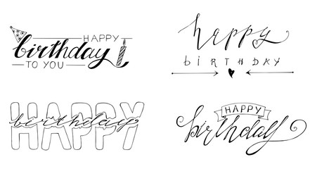 lettering birthday