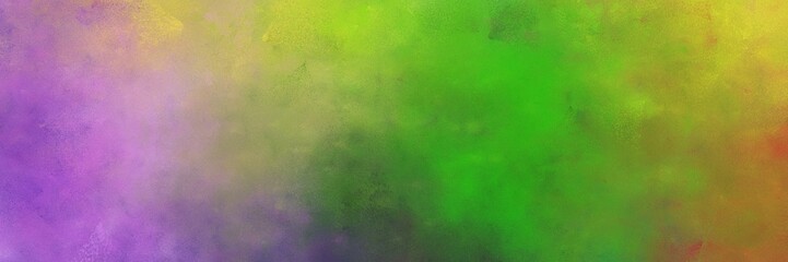 Fototapeta na wymiar beautiful abstract painting background texture with olive drab and medium orchid colors and space for text or image. can be used as horizontal background texture