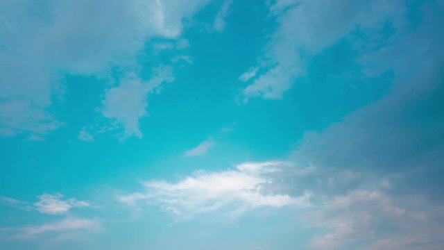 evening sky with clouds - time lapse
