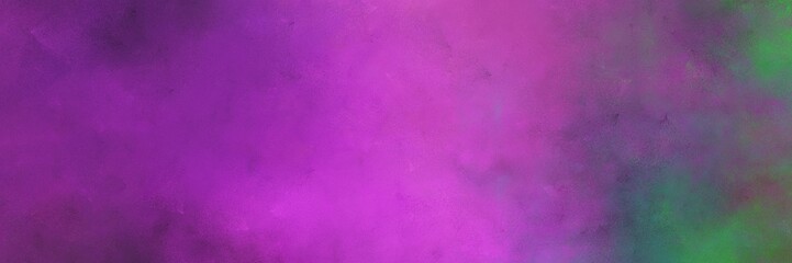 Fototapeta premium beautiful vintage abstract painted background with antique fuchsia, medium orchid and dark slate gray colors and space for text or image. can be used as header or banner