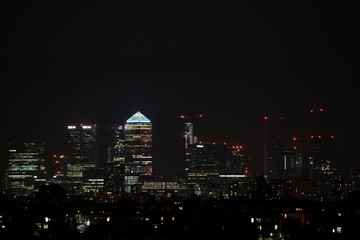 Night landscape of London City.
