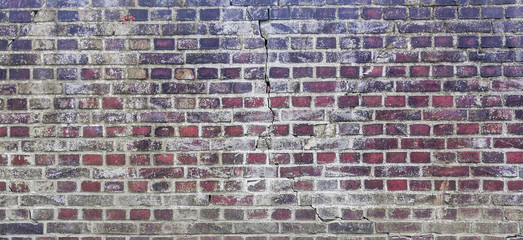 texture of raw red brick wall background	