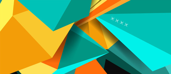 Trendy simple triangle abstract background, dynamic motion concept. Vector Illustration For Wallpaper, Banner, Background, Card, Book Illustration, landing page