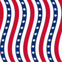 Fototapeta premium American stars and stripes seamless pattern