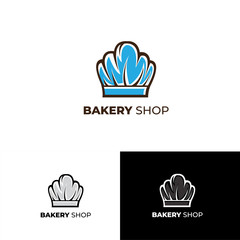 Bakery Shop Logo with style modern for business bread shop , pastry shop, cake shop , patisserie ,home bakery,cupcake shop 