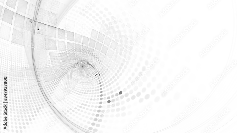 Fototapete abstract light background. digital art fractal graphics. composition of blur lines and mosaic halfto