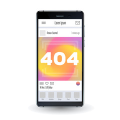 Social Network Mockup screen