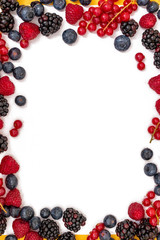 mix of fruit berries