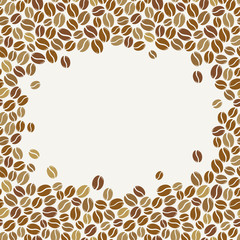 Blank coffee beans frame